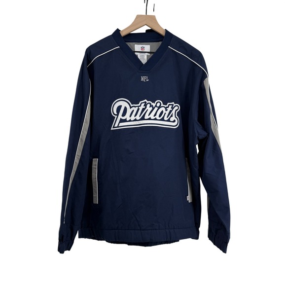 New England Patriots NFL Team Apparel Pullover Windbreaker Jacket Men's XL - Picture 2 of 6